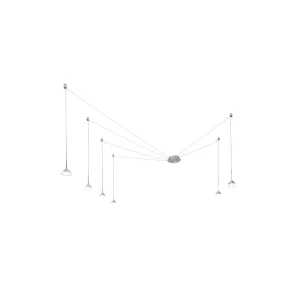 Isabella LED hanglamp 48W 3000K dimbaar Ø350 cm satijn aluminium – geïntegreerde slimme lichtdimmer Isabella LED hanglamp 48W 3000K dimbaar Ø350 cm satijn aluminium – geïntegreerde slimme lichtdimmer