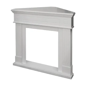 Houten omlijsting voor hoekhaard, W110xD63xH102, Ford White Houten omlijsting voor hoekhaard, W110xD63xH102, Ford White
