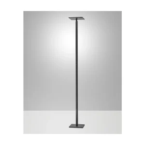 Ideal – Verstelbare zwarte LED vloerlamp in metaal H.180 cm Fabas Luce – Geïntegreerde 35W LED lamp CCT (3000K 4000K 5000K 6000K)