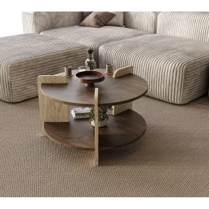Houten salontafel "Oalla" 70 x 70 x 45 cm – Notelaar Houten salontafel "Oalla" 70 x 70 x 45 cm – Notelaar