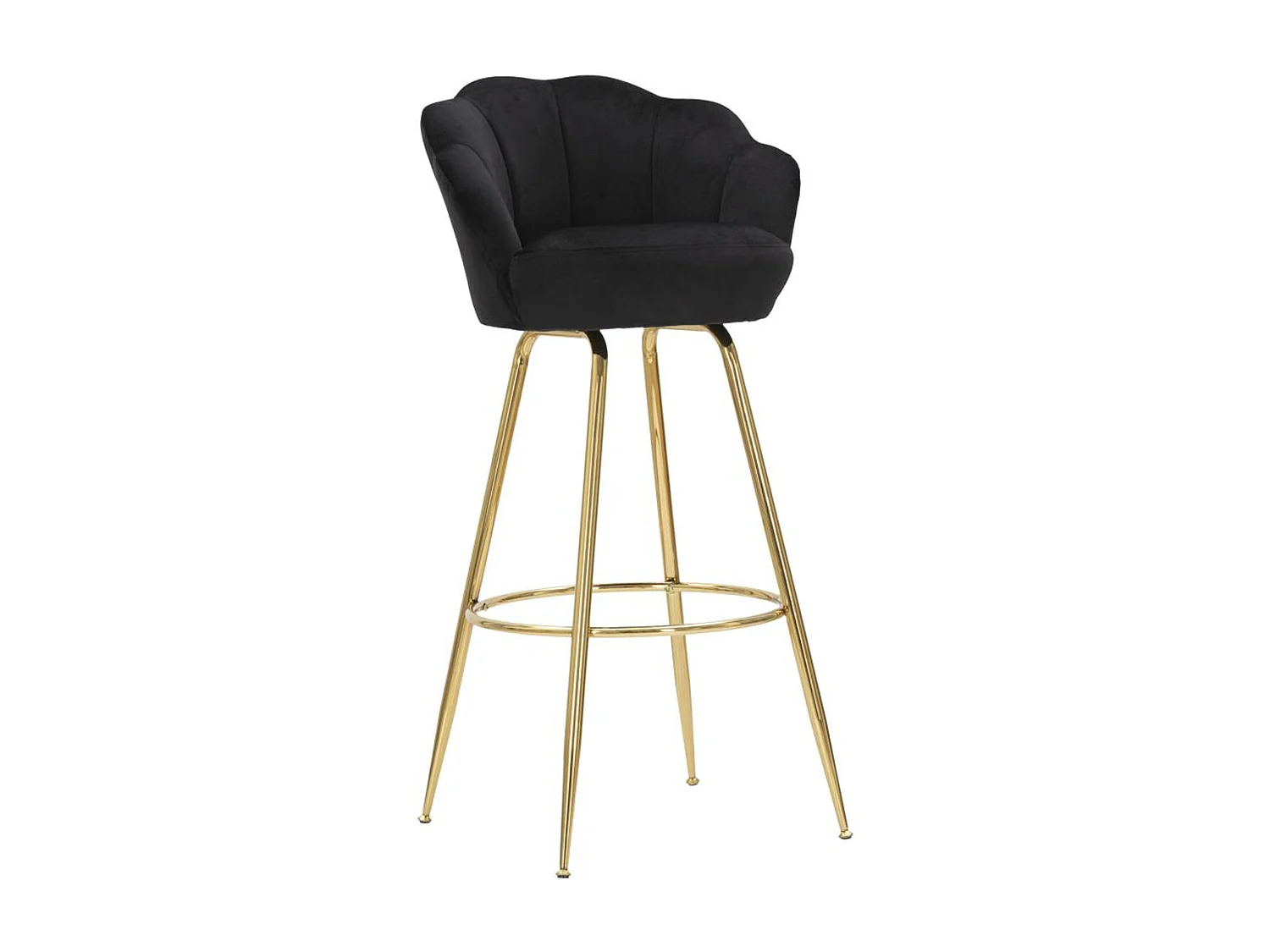 Hoge Kruk VKH452, Zwart, 55x53x110 cm, Kendra Home