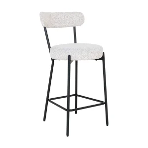 Hoge Kruk Badalona, Wit, 46x39x90 cm, Kendra Home Hoge Kruk Badalona, Wit, 46x39x90 cm, Kendra Home
