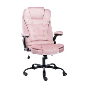 Kantoorstoel fluweel roze Kantoorstoel fluweel roze