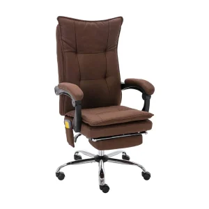 Kantoormassagestoel stof bruin
