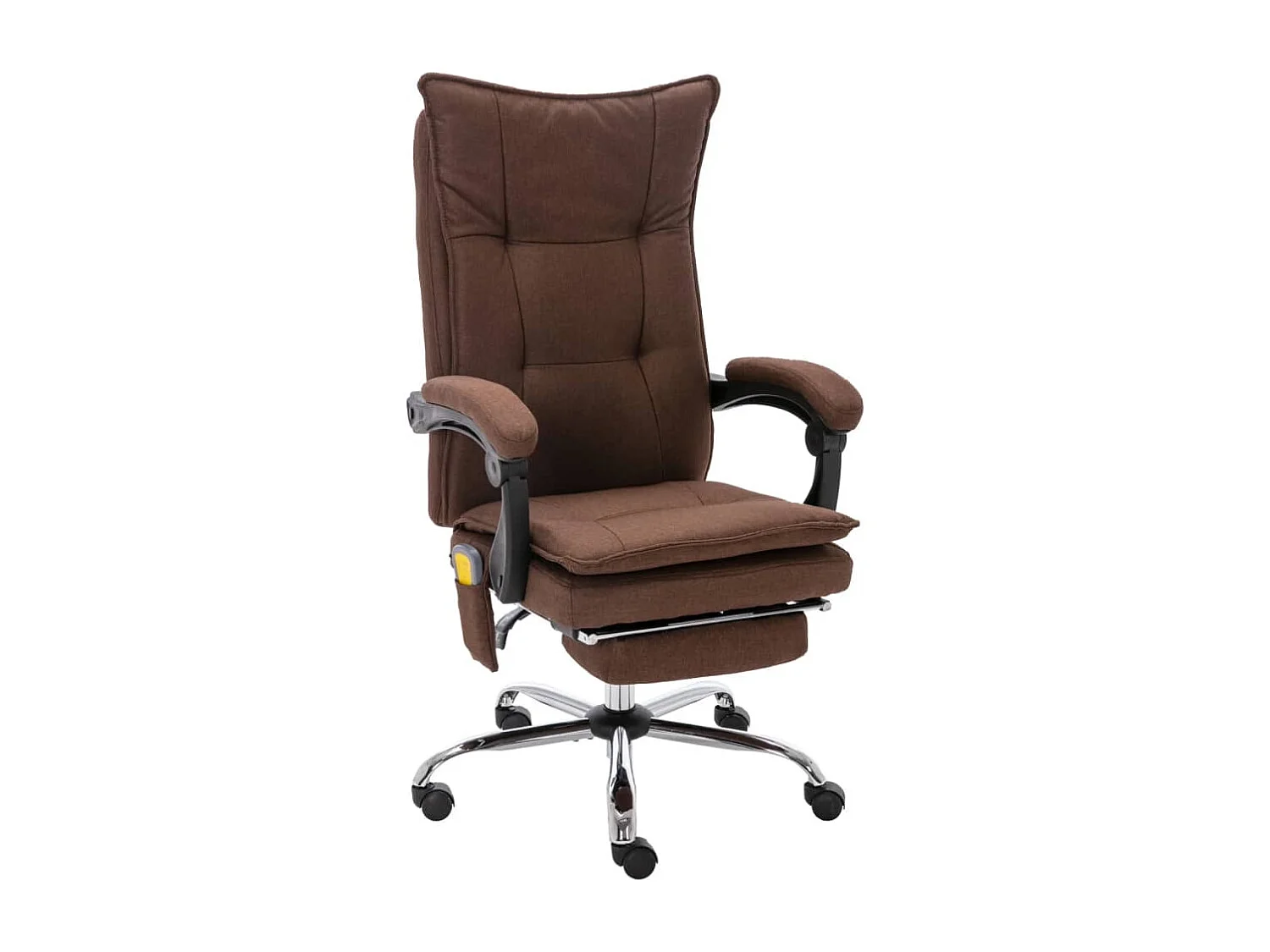Kantoormassagestoel stof bruin