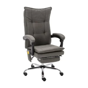 Kantoormassagestoel stof grijs