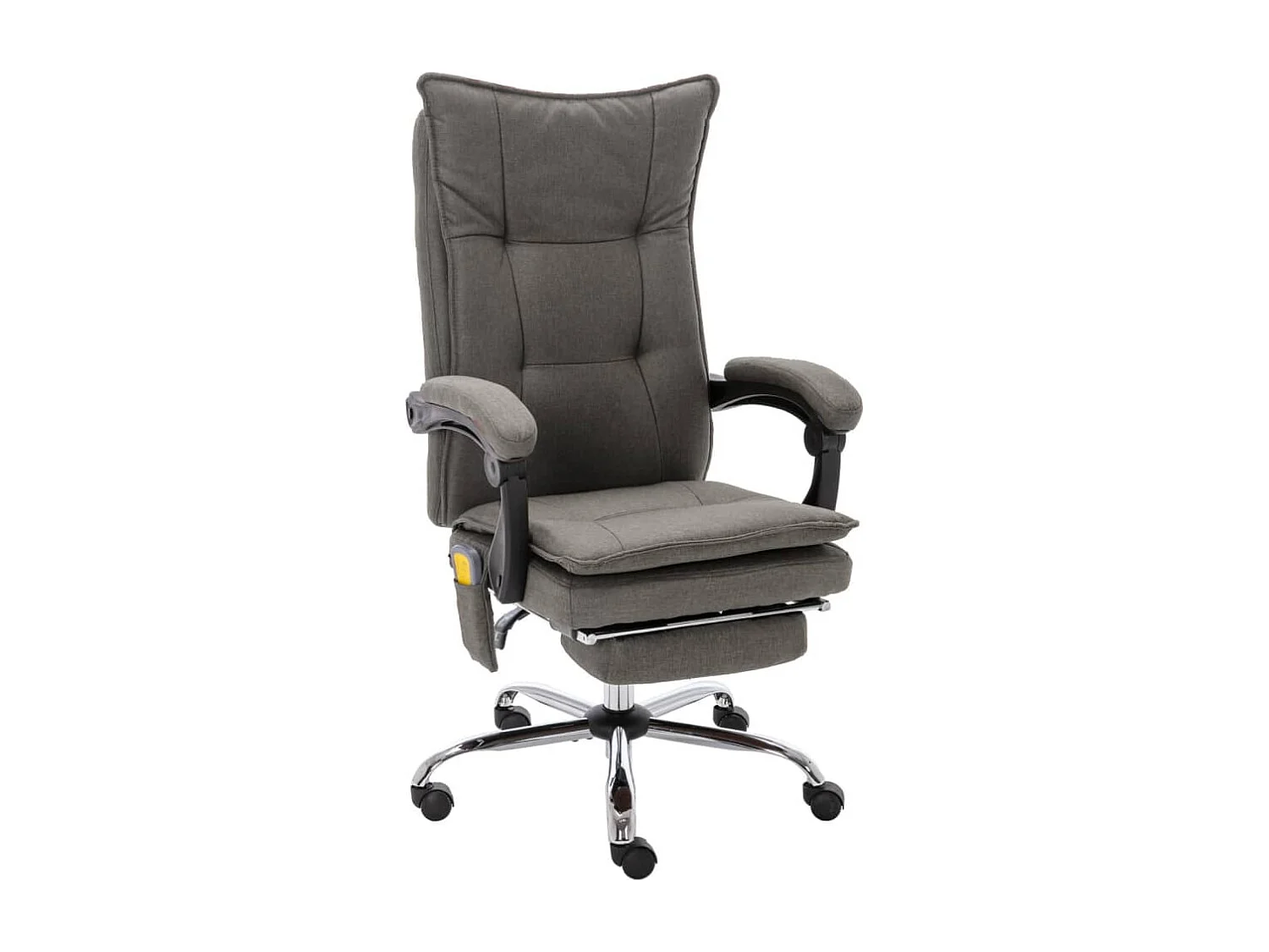 Kantoormassagestoel stof grijs