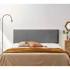 Hoofddeel Bekleed NOVA Kunstleer 170x50x5 cm – Donkergrijs – Moonia