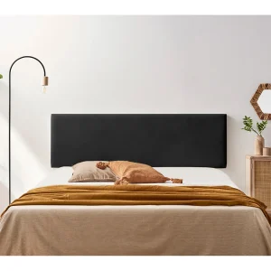 Hoofddeel Bekleed NOVA Kunstleer 130x50x5 cm – Zwart – Moonia