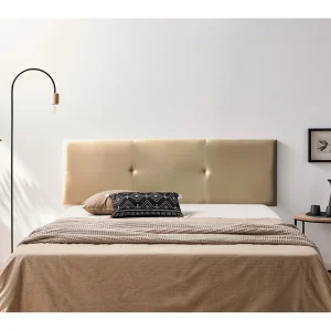 Hoofddeel Bekleed ALMA Kunstleer 160x50x5 cm – Gouden – Moonia Hoofddeel Bekleed ALMA Kunstleer 160x50x5 cm – Gouden – Moonia