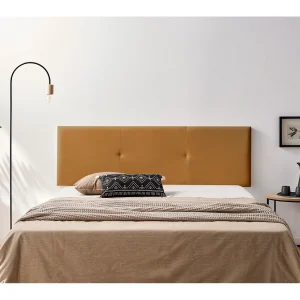 Hoofddeel Bekleed ALMA Kunstleer 115x50x5 cm – Lichtbruin – Moonia Hoofddeel Bekleed ALMA Kunstleer 115x50x5 cm – Lichtbruin – Moonia