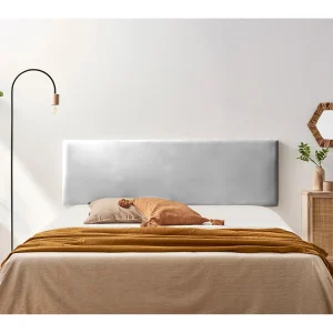 Hoofddeel Bekleed NOVA Kunstleer 130x50x5 cm – Zilver – Moonia