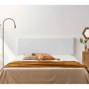 Hoofddeel Bekleed NOVA Kunstleer 160x50x5 cm – Wit – Moonia