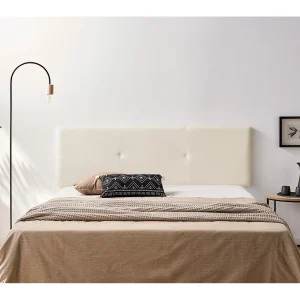 Hoofddeel Bekleed ALMA Kunstleer 170x50x5 cm – Gebroken wit – Moonia Hoofddeel Bekleed ALMA Kunstleer 170x50x5 cm – Gebroken wit – Moonia
