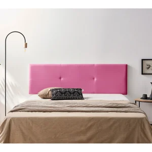 Hoofddeel Bekleed ALMA Kunstleer 160x50x5 cm – Roze – Moonia Hoofddeel Bekleed ALMA Kunstleer 160x50x5 cm – Roze – Moonia