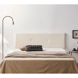 Hoofddeel Bekleed ALMA Kunstleer 160x50x5 cm – BEIGE – Moonia Hoofddeel Bekleed ALMA Kunstleer 160x50x5 cm – BEIGE – Moonia