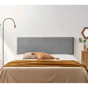 Hoofddeel Bekleed NOVA Acualine 115x50x5 cm – Lichtgrijs – Moonia Hoofddeel Bekleed NOVA Acualine 115x50x5 cm – Lichtgrijs – Moonia