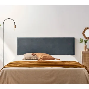 Hoofddeel Bekleed NOVA Acualine 100x50x5 cm – Donkergrijs – Moonia Hoofddeel Bekleed NOVA Acualine 100x50x5 cm – Donkergrijs – Moonia