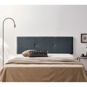 Hoofddeel Bekleed ALMA Acualine 170x50x5 cm – Donkergrijs – Moonia