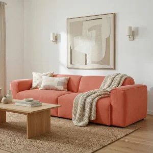 HUNZA – 3-zitsbank met slaapfunctie 152×202 cm, stof Fjord 56 roze HUNZA – 3-zitsbank met slaapfunctie 152×202 cm, stof Fjord 56 roze