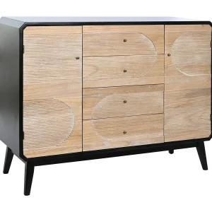Houten dressoir 120x40x90,5 cm zwart Houten dressoir 120x40x90,5 cm zwart