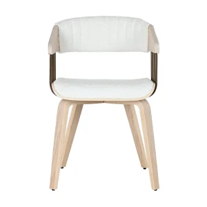 Houten polyester stoel 51x55x76,5 wit Houten polyester stoel 51x55x76,5 wit