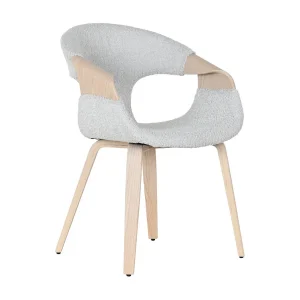 Houten polyester stoel 52,5 x 67,5 x 82 cm grijs Houten polyester stoel 52,5 x 67,5 x 82 cm grijs