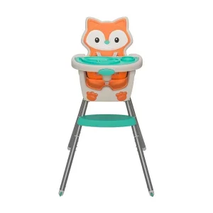Infantino 4-in-1 evolutieve hoge stoel met vosdesign, gewatteerde zitting, verstelbare rugleuning, verhoger en kinderstoel Infantino 4-in-1 evolutieve hoge stoel met vosdesign, gewatteerde zitting, verstelbare rugleuning, verhoger en kinderstoel