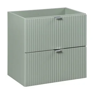 <html> <body> <p>Wastafelonderkast ELVINA – 60 cm – 2 lades – Pastel saliegroen – Hangend meubel</p> </body> </html>