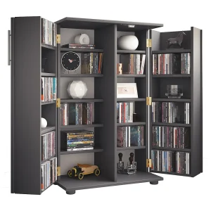 Hout CD DVD plank afsluitbaar Engalo XL Hout CD DVD plank afsluitbaar Engalo XL