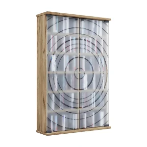 Houten CD DVD Stand Plank Glas Deur Tilano L Houten CD DVD Stand Plank Glas Deur Tilano L