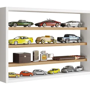 Houten Muurrek Wandvertoningskast Plank Osado M