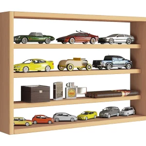 Houten Muurrek Wandvertoningskast Plank Osado M