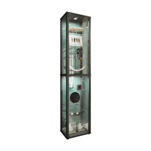 Houten glazen standaard vitrine Kavisa XL Houten glazen standaard vitrine Kavisa XL