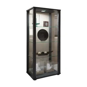 Houten glas showcase collectie vitrine Kavisa M