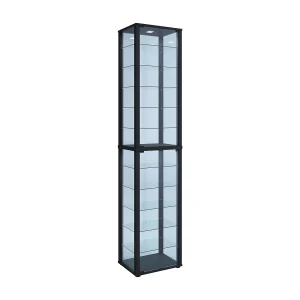 Houten glazen standaard vitrine Kavisa XXL Houten glazen standaard vitrine Kavisa XXL