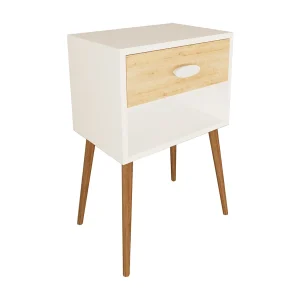 Houten bijzettafel nachtkastje Singol XL Houten bijzettafel nachtkastje Singol XL