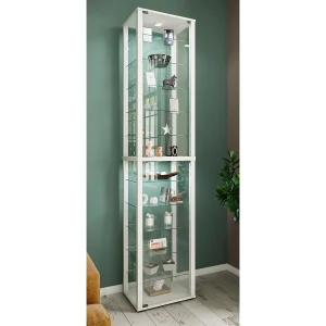 Houten glazen standaard vitrine Kavisa XXL Houten glazen standaard vitrine Kavisa XXL