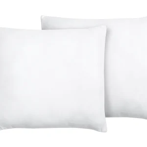 Hoofdkussen set van 2 polyester 80 x 80 cm MANA Hoofdkussen set van 2 polyester 80 x 80 cm MANA