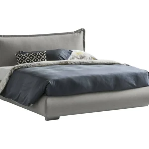 Talamo Italia Tweepersoonsbed Ilenia Grijs Afneembaar, Opslagruimte, Matrasmaat 160×190 cm Made in Italy