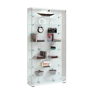 Houten Glas Stand Showcase Plank Stelas L Houten Glas Stand Showcase Plank Stelas L