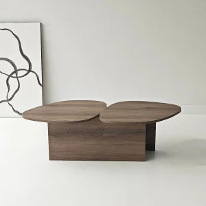 Houten salontafel "Stones" 125 x 60 x 38 cm – Notelaar