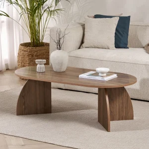 Houten salontafel "Melina" 120 x 60 x 40 cm – Notelaar
