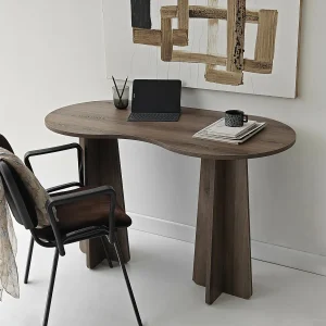 Moderne Studietafel "Infini" 120x60x75 cm – Walnoot Hout met Elegant Design Moderne Studietafel "Infini" 120x60x75 cm – Walnoot Hout met Elegant Design