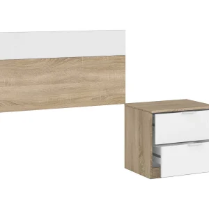 Dmora Hoofdbord Bed Honolulu 45×150 cm Eik Bruin, Enkel, Geperst Hout Structuur, Witte Structuur Kleur Dmora Hoofdbord Bed Honolulu 45×150 cm Eik Bruin, Enkel, Geperst Hout Structuur, Witte Structuur Kleur