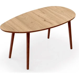 Houten salontafel "Nora" 100 x 50 x 45 cm – Eik Houten salontafel "Nora" 100 x 50 x 45 cm – Eik