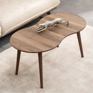 Houten salontafel Moon 99 x 54 x 45 cm – Notelaar Houten salontafel Moon 99 x 54 x 45 cm – Notelaar