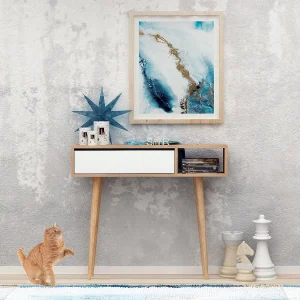 Houten console "Oseyo" – 100 x 30 x 94 cm – Bruin Houten console "Oseyo" – 100 x 30 x 94 cm – Bruin