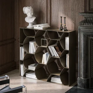 Honeybook boekenkast – Bronzen stenen structuur, 135 x 118 T6489S- Honingboekenkast, stenen bronzen structuur, 135X118 Honeybook boekenkast – Bronzen stenen structuur, 135 x 118 T6489S- Honingboekenkast, stenen bronzen structuur, 135X118