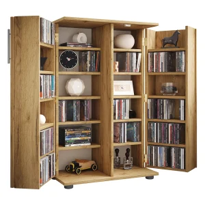 Hout CD DVD plank afsluitbaar Engalo XL Hout CD DVD plank afsluitbaar Engalo XL